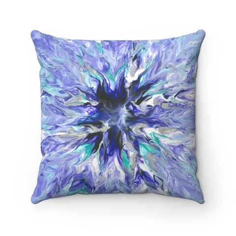 Lavender abstract art pillow